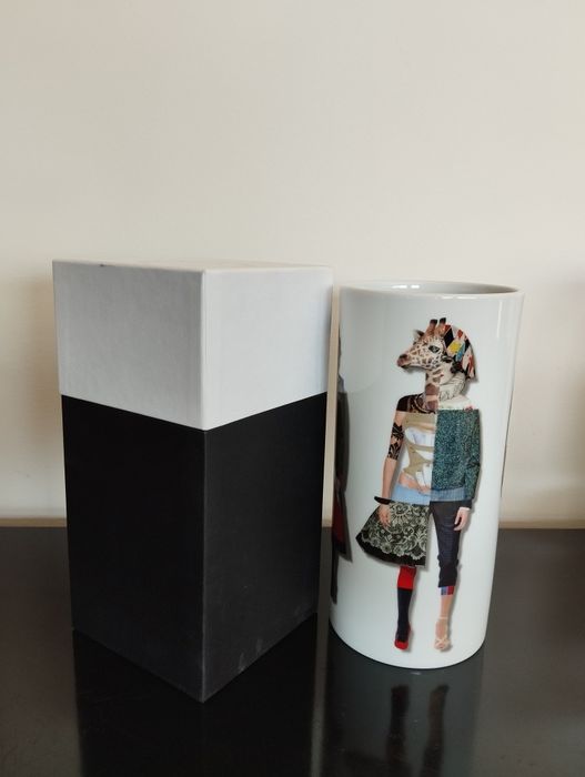 Vaso Vista Alegre x Christian Lacroix Maison Porcelana Edição Limitada