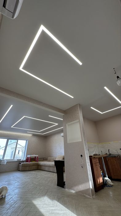 Натяжні стелі, знижки 5-20%. Натяжные потолки. Слив воды. Ремонт