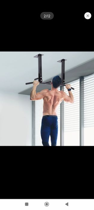 HOMCOM Ceiling Pull-Up Bar494659381578311683