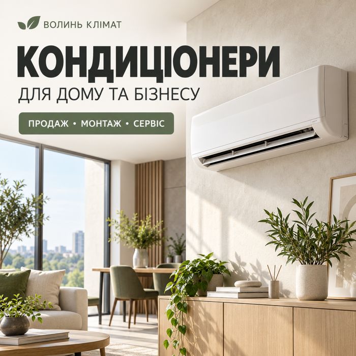 Кондиціонери — продаж, монтаж, сервіс | Луцьк та область