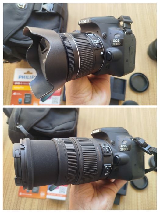 Canon 200D, 18-55mm STM e 50-200mm