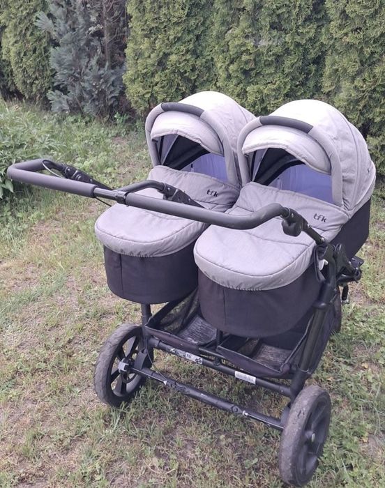 Wózek bliźniaczy TFK Duo 3w1