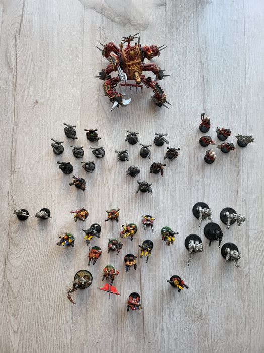 Warhammer 40k Chaos Space Marines - armia + części dodatkowe