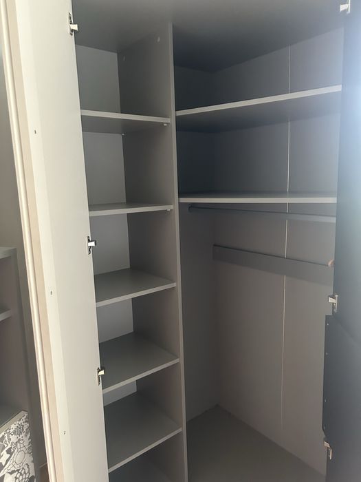 Wójcik szafa narożna bialo szaro czarna