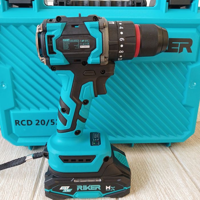 Шуруповерт акумуляторний Riker rcd 20/52tw (безщітковий, ударний)