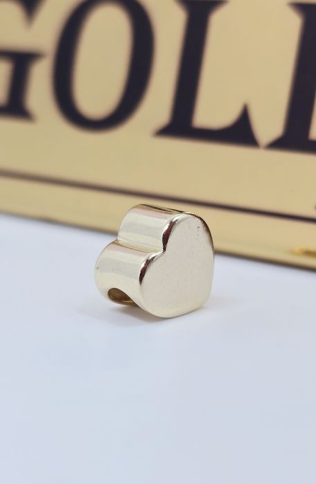 Złoty charms serce próba 585 14k
