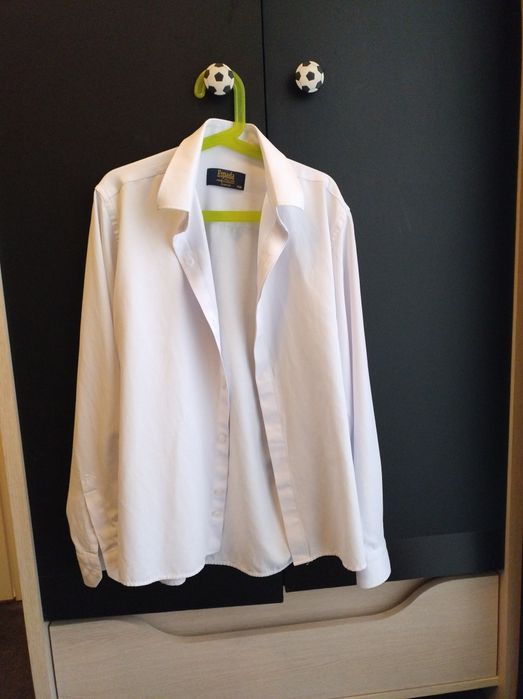 Biała koszula - dla chłopca, roz. 158