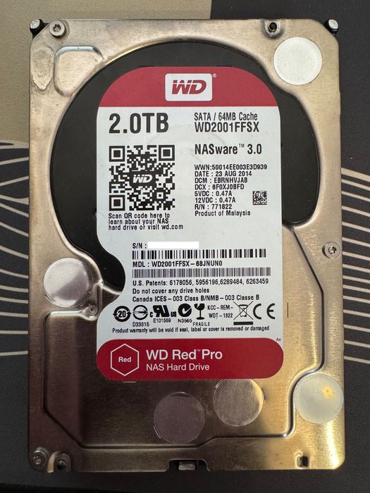 Discos Rígidos 2TB WD Red Pro