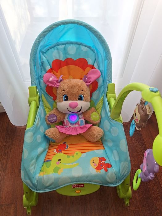 Szczeniaczek Uczniaczek Fisher-Price śpiewa liczy świeci