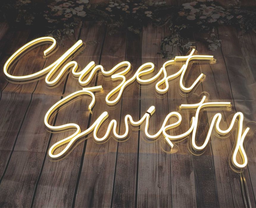 Chrzest Święty neon