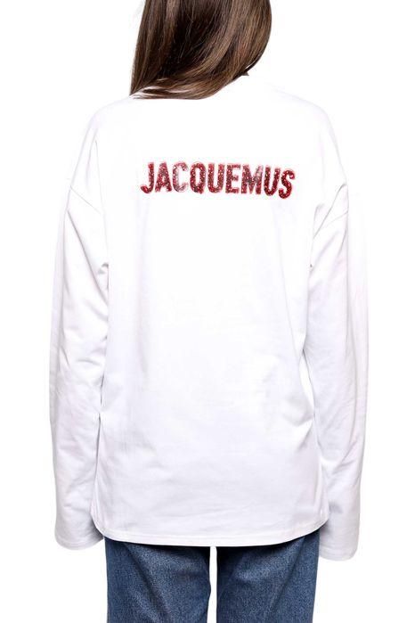 Лонгслів Jacquemus Pavane Logo Long Sleeve T-Shirt White