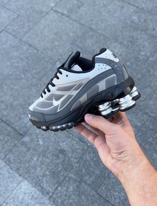 Найк шокс Nike x Supreme Shox Ride 2 Grey White Найк х Супрім Шокс Райд 2 Сіро-Білі
