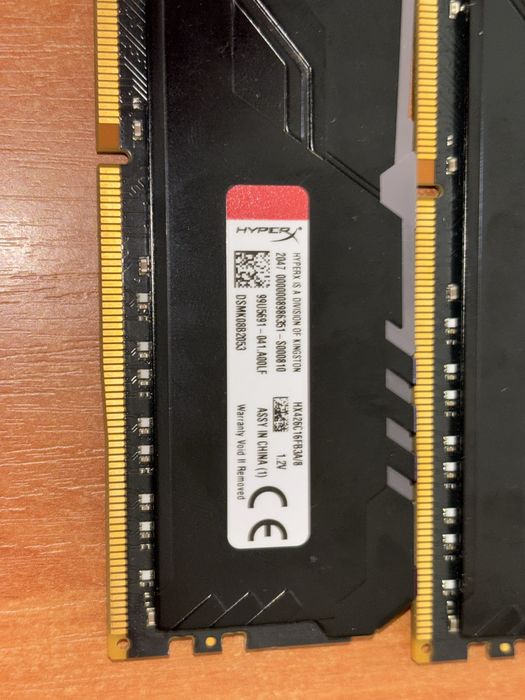 RAM HyperX Fury RGB DDR4 16 GB (2x8 GB) 2666 MHz