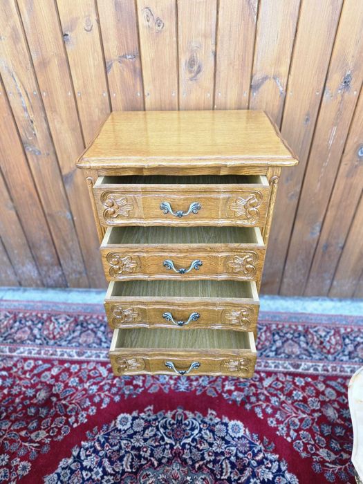 Szafka Ludwik z szufladami, lite drewno #2403 Stylowy Węgrów