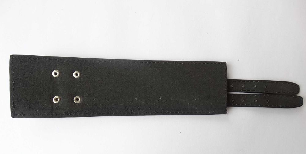 Bransoletka damska czarna skórzana modna męska