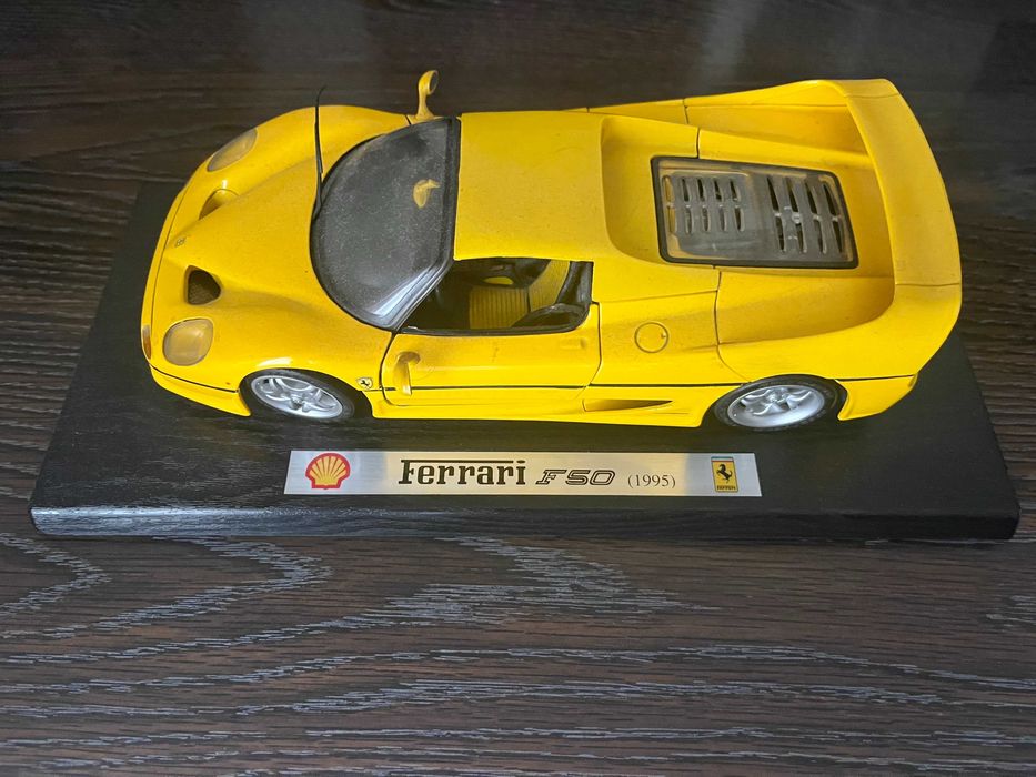 Lote 3 Miniaturas Ferrari - Bburago e Shell Collezione (C/ Base)