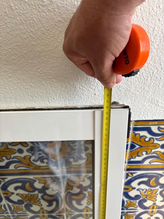 Janela de correr de alumínio branco