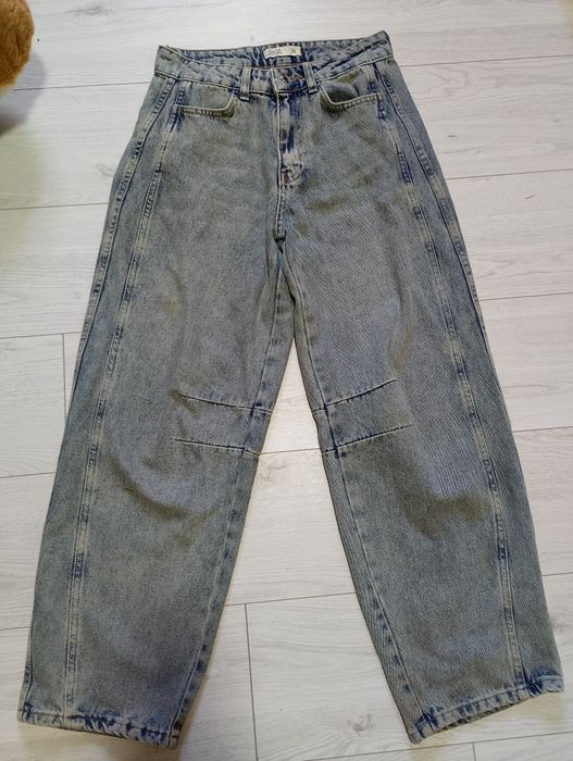 Вінтажні джинси baggy wide leg Y2K, висока посадка
