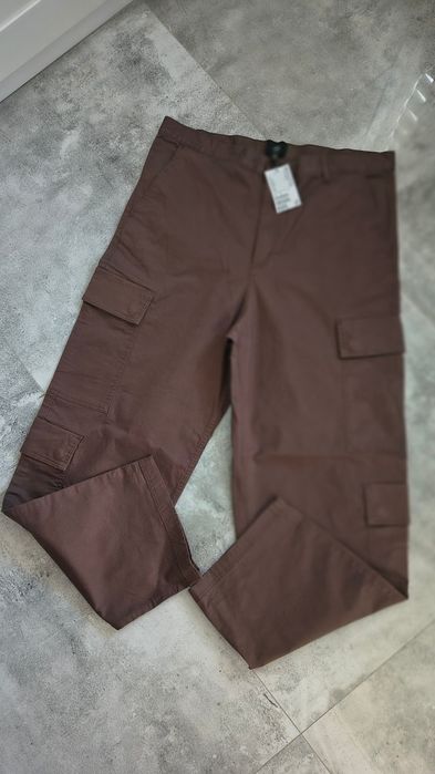 Spodnie damskie H&M bojówki cargo 32/32