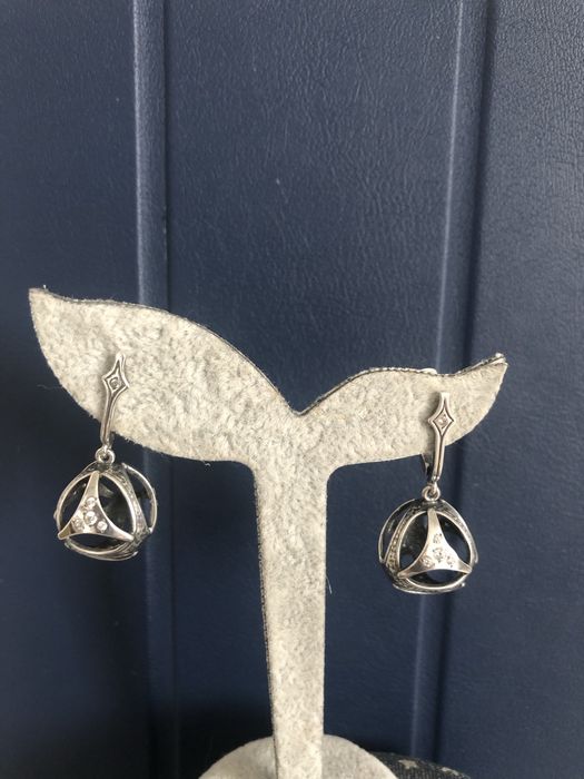 Серебро серьги и кольца