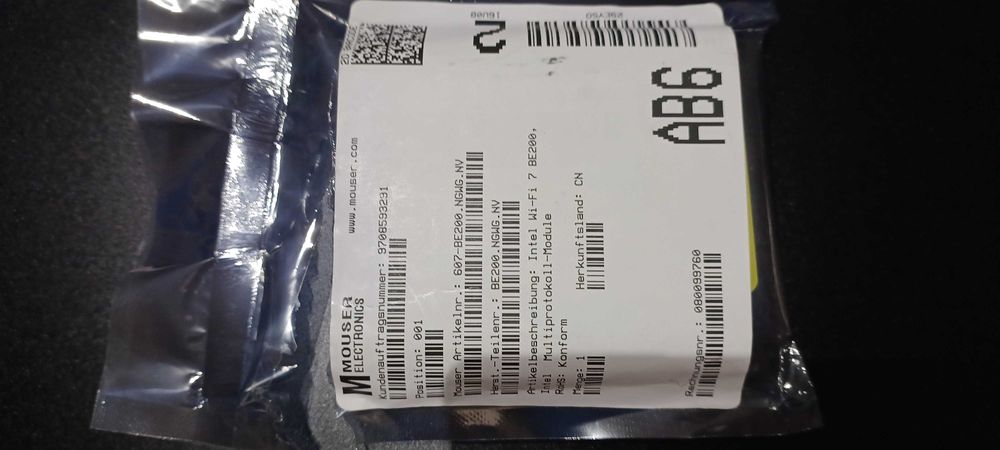 Antena wi-fi 7 Intel BE200.NGWG64740590458882120