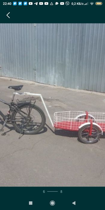 Велоприцеп,тележка на колесах в 16 дюймов