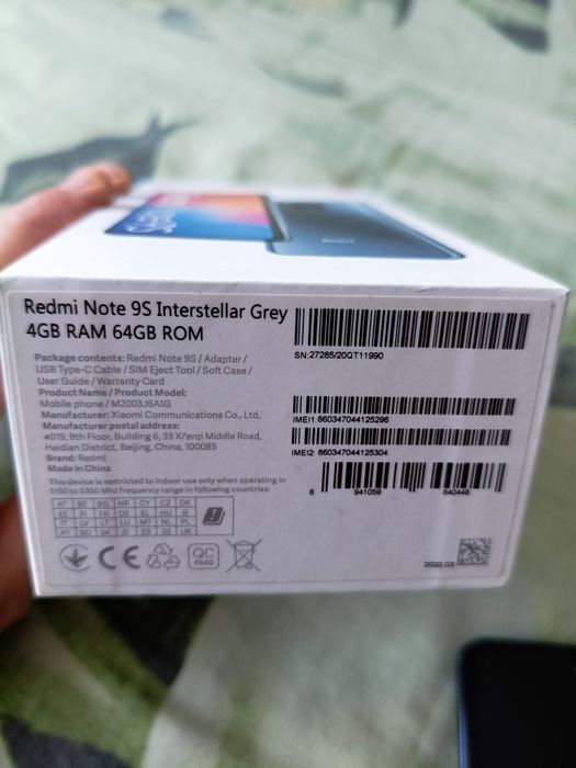 Смартфон Redmi Note 9S 4/64