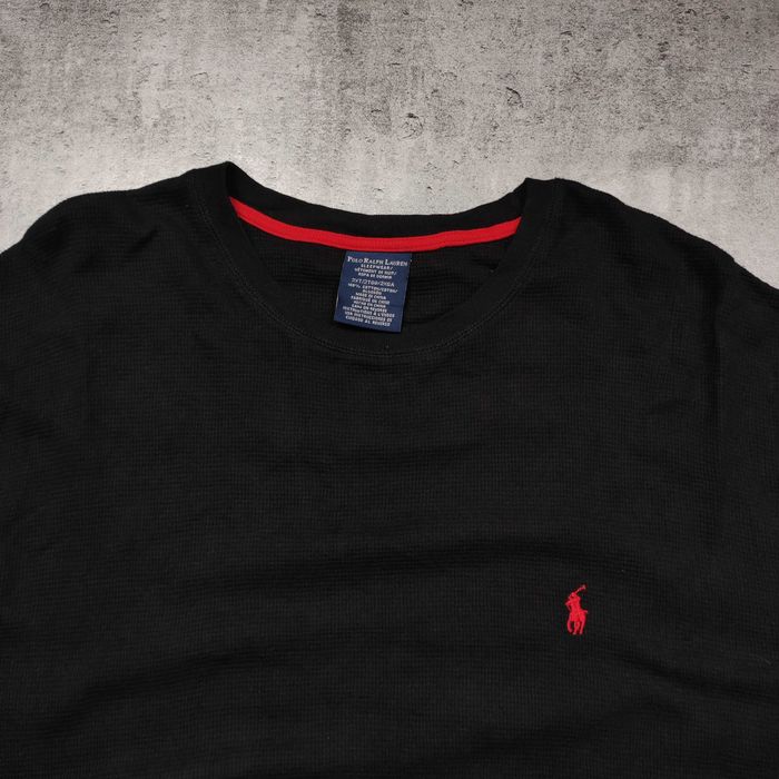 MĘSKA Bluza PREMIUM Sweter Haft Pętelka Czarna Bawełna Ralph Lauren