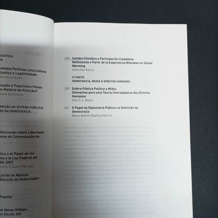 Democracia, Mass Media e Esfera Pública