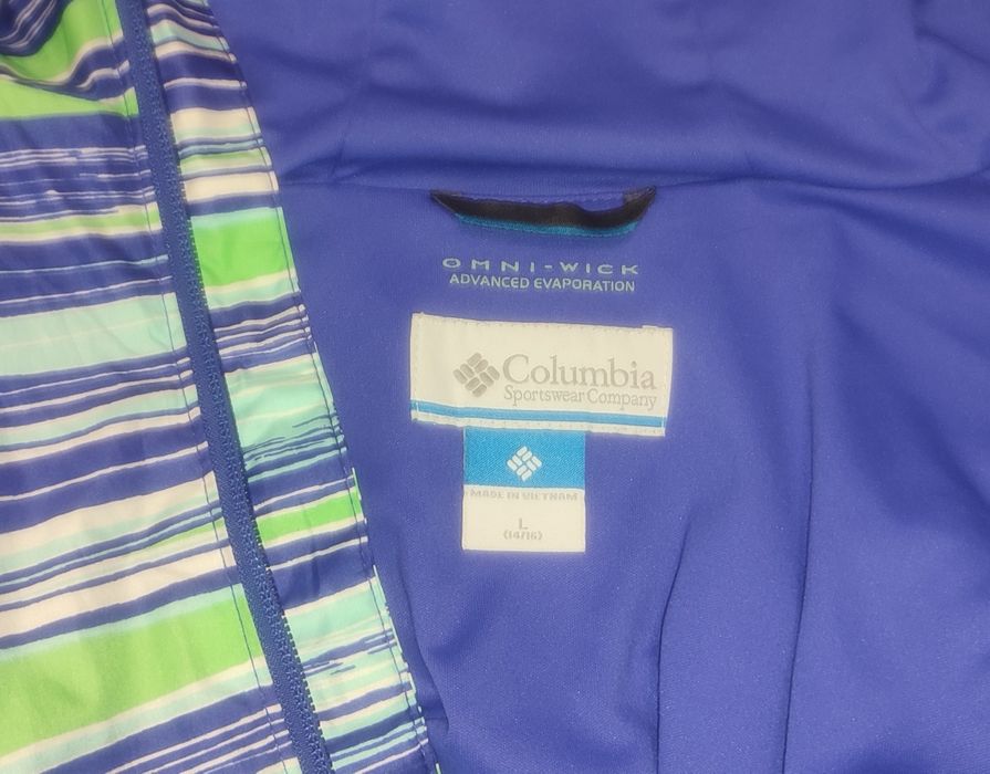 Kurtka Columbia r. 14-16 lat paski