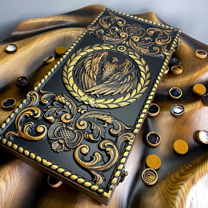 Елітні Нарди з дерева від виробника з унікальним різбленням Подарунок