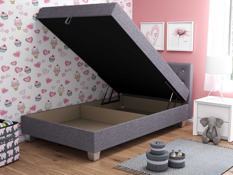 Tapczan pojedynczy Łóżko z Materacem Wersalka jednoosobowa Kanapa Sofa