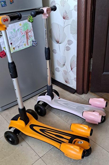 Самокат с турбинами музыкой паром