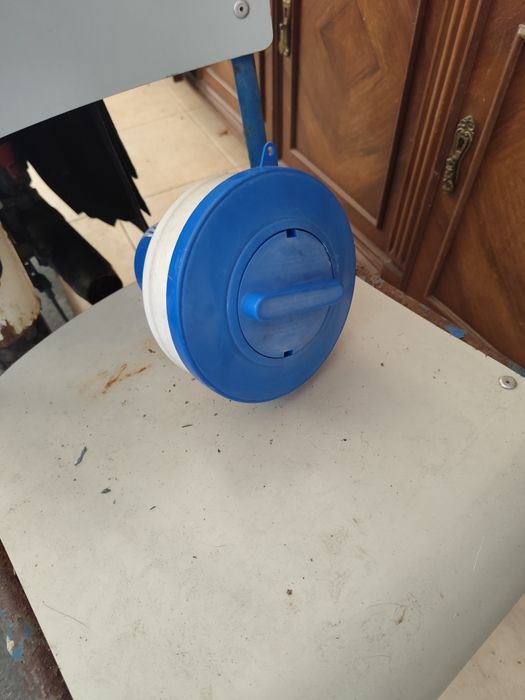 Piscina retangular, oferta de dispensador de cloro