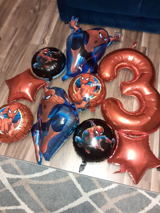 Balony Spiderman na 3 urodziny