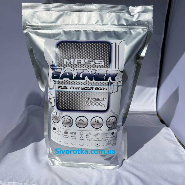 Гейнер на массу Mass Gainer Ostrowia 30% протеин 2000g!