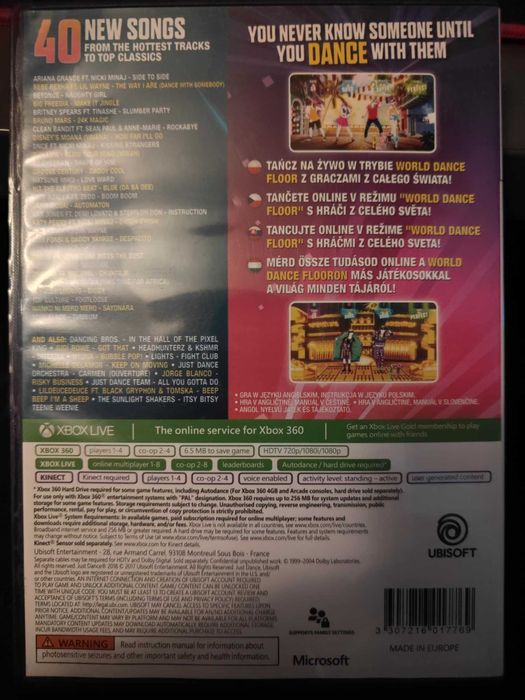 Just Dance 2018 xbox360 kinect