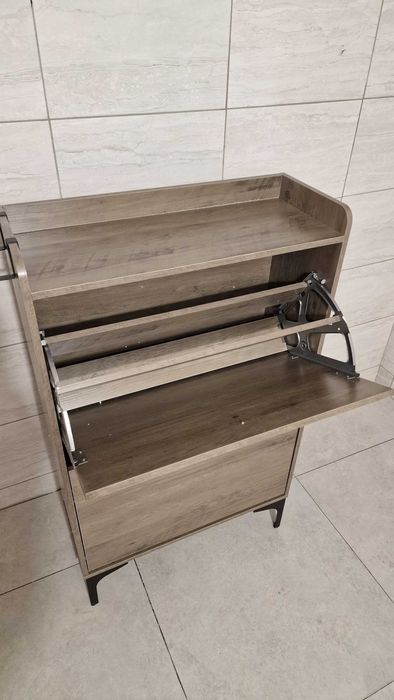 Szafka na buty z 2 klapowymi szufladami 60×24×100 cm