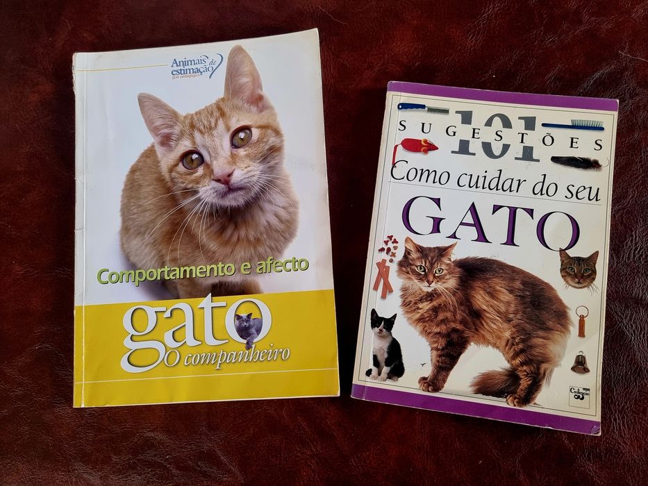 Vendo pack de 2 livros sobre gatos