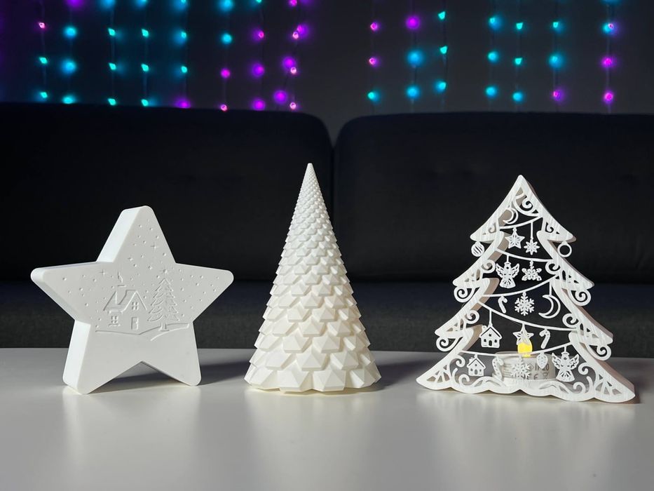 Нічний світильник, зимова прикраса