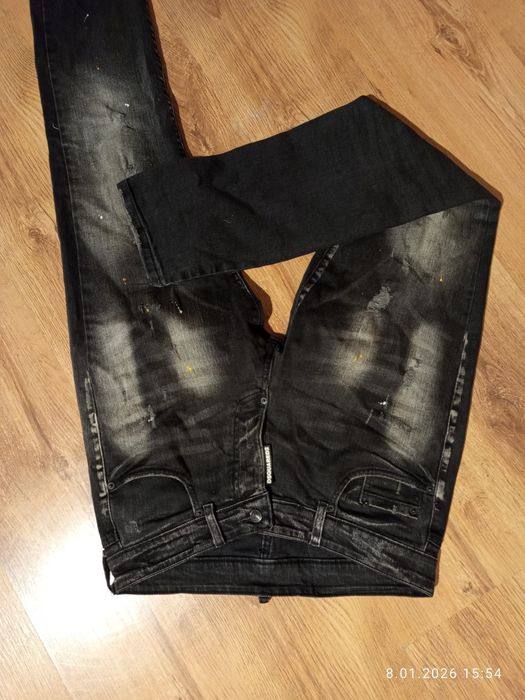 Nowe slim stretch jeans męskie dsquared2