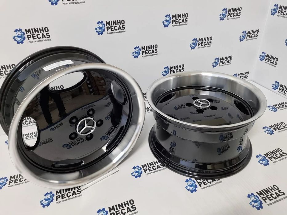 Jantes Mercedes Monoblock AMG em 18 Preto Aba Cromada