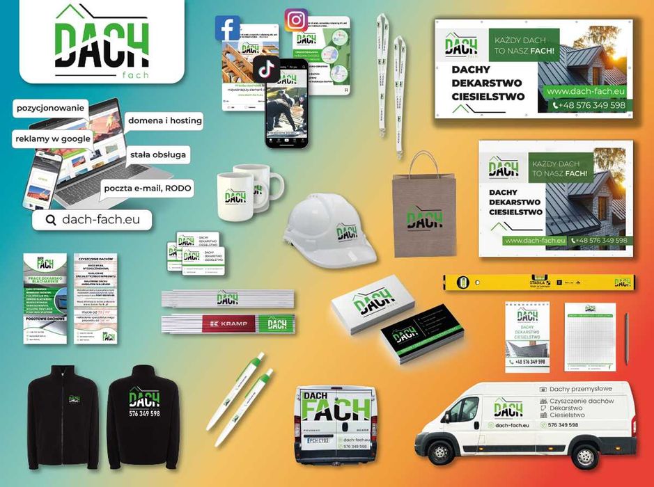 Projekt, Druk, Produkcja, Montaż, Obsługa - SKUTECZNIE, SZYBKO, TANIO!