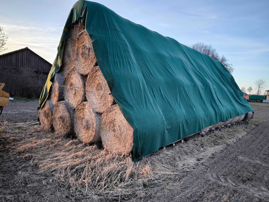 SUCHA SŁOMA w balotach 120x120 pszenica owies