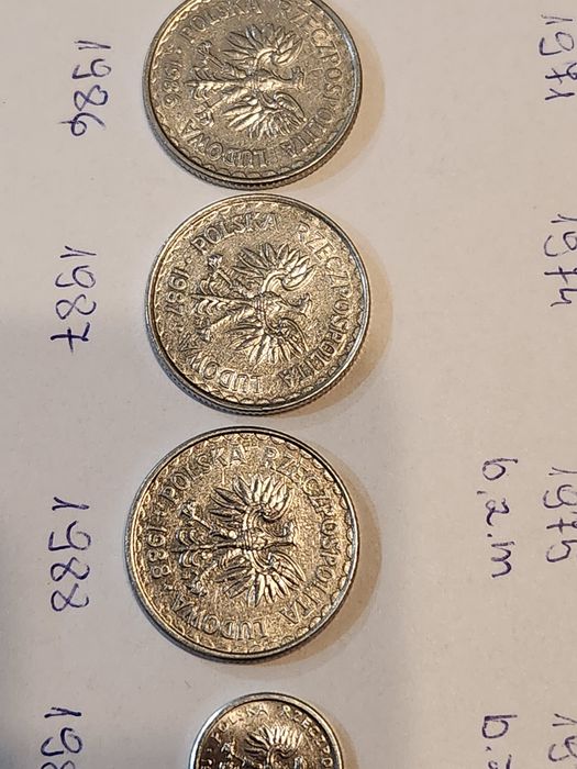 1 zł od 1949- 1990 /1 zestaw 16 szt/