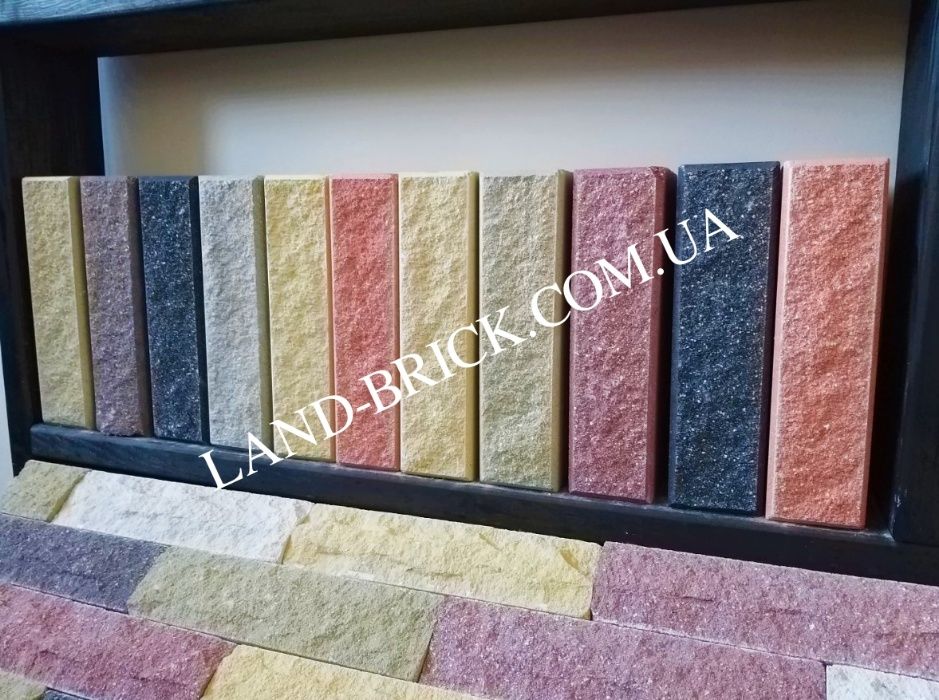 Облицовочный кирпич LAND BRICK рваный скала, для забора, ФАГОТ, ЦЕГЛА ...