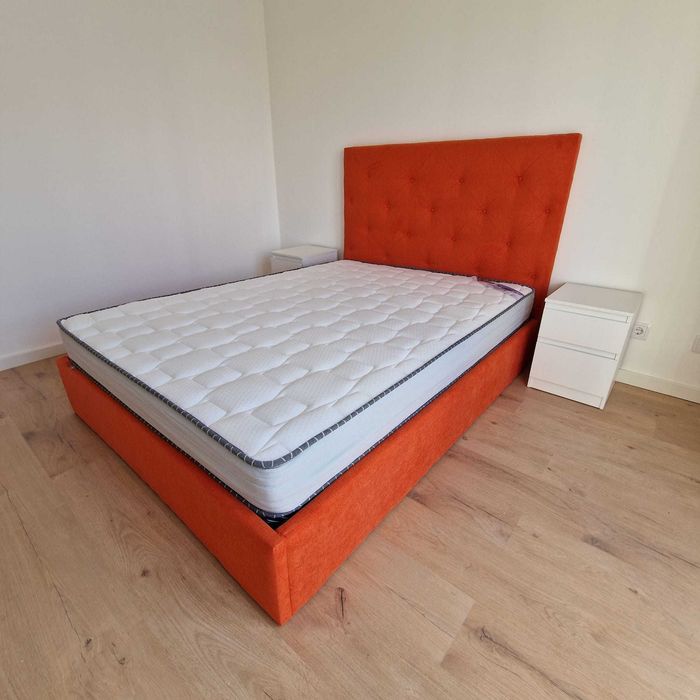 Camas de Casal Estofadas de Luxo 199€ Disp. em Várias Cores! 190x140m!