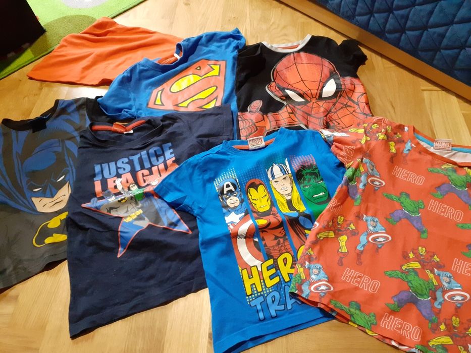 Paka bluza koszulka kombinezon Spiderman batman Ameryka Thor iron 3-4l