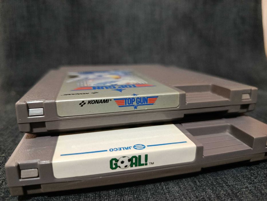 Lote NES – Top Gun & Goal! | Cartuchos originais