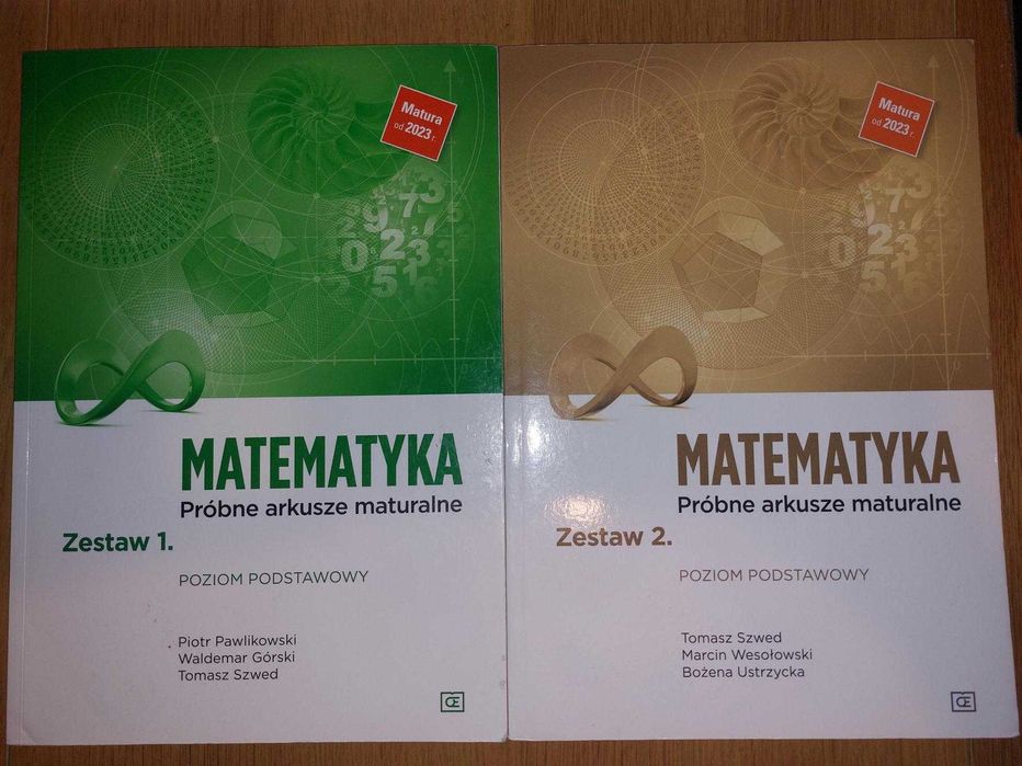 Próbne arkusze maturalne z matematyki podstawowej Pazdro cz. 1 i 2